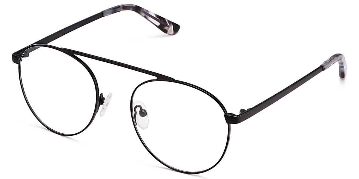 Black - Aviator Glasses - Gaetana