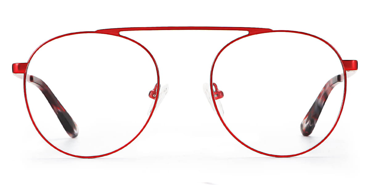 Red - Aviator Glasses - Gaetana