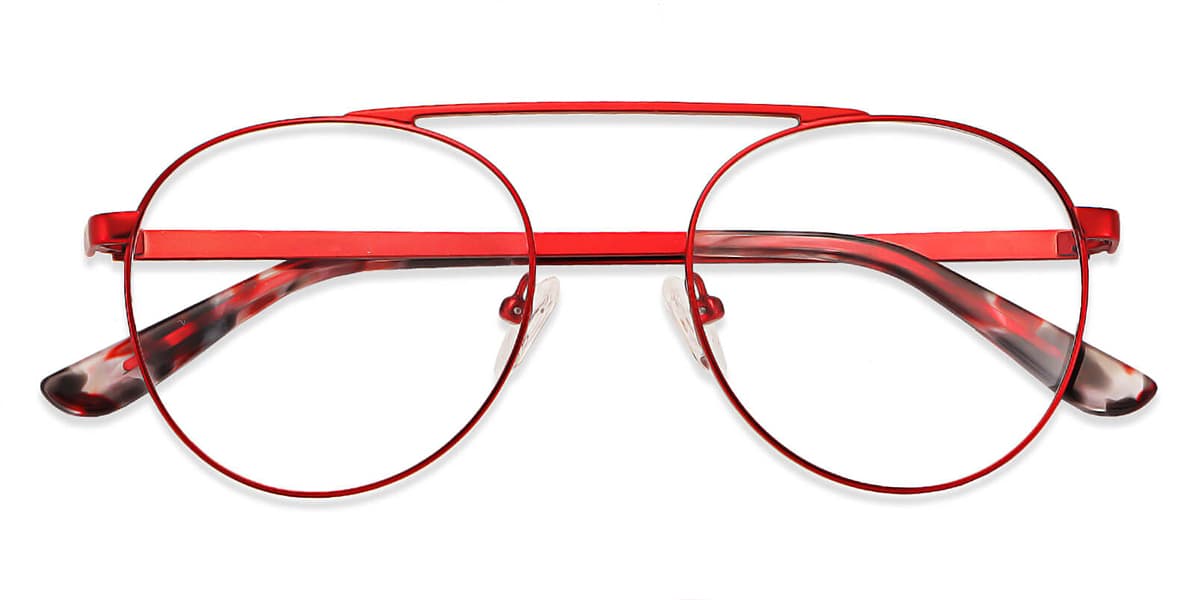 Red - Aviator Glasses - Gaetana