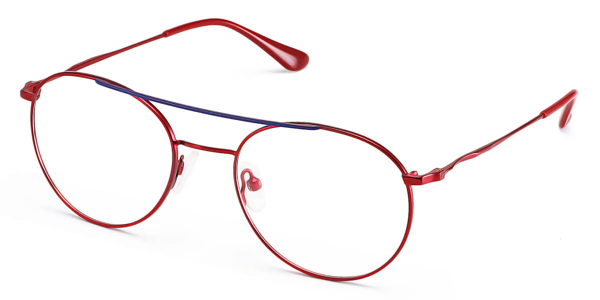 Red Glitz - Aviator Glasses