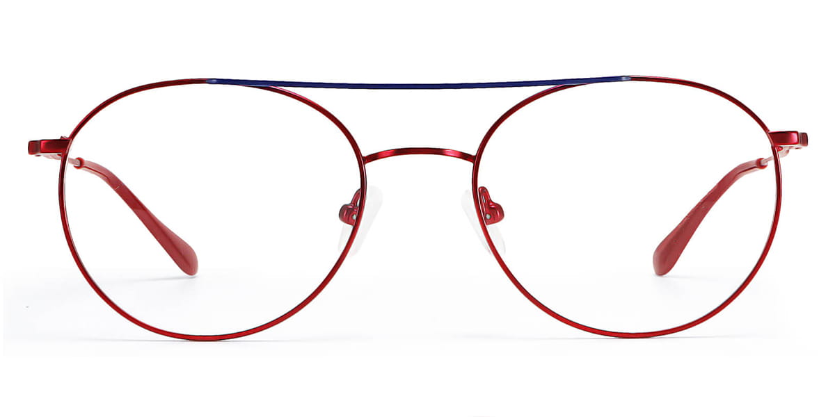 Red - Aviator Glasses - Glitz