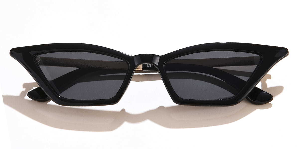 Black Grey Emilia - Cat Eye Sunglasses