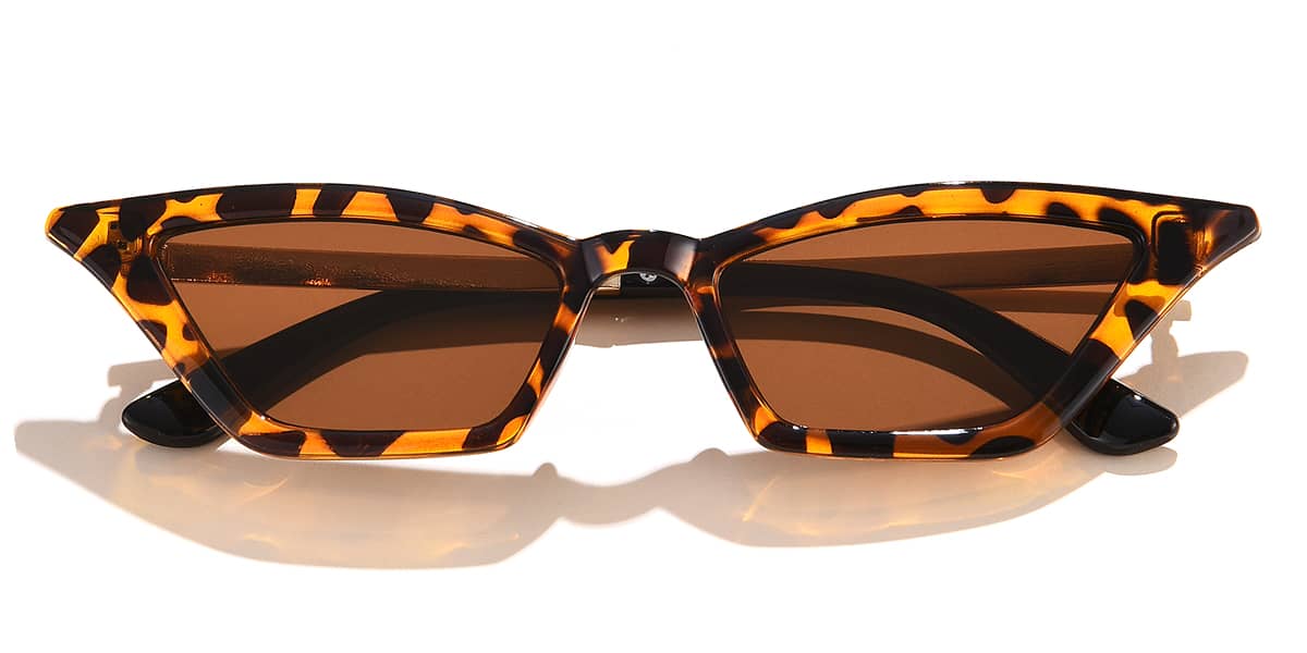 Tortoiseshell Brown - Cat eye Sunglasses - Emilia