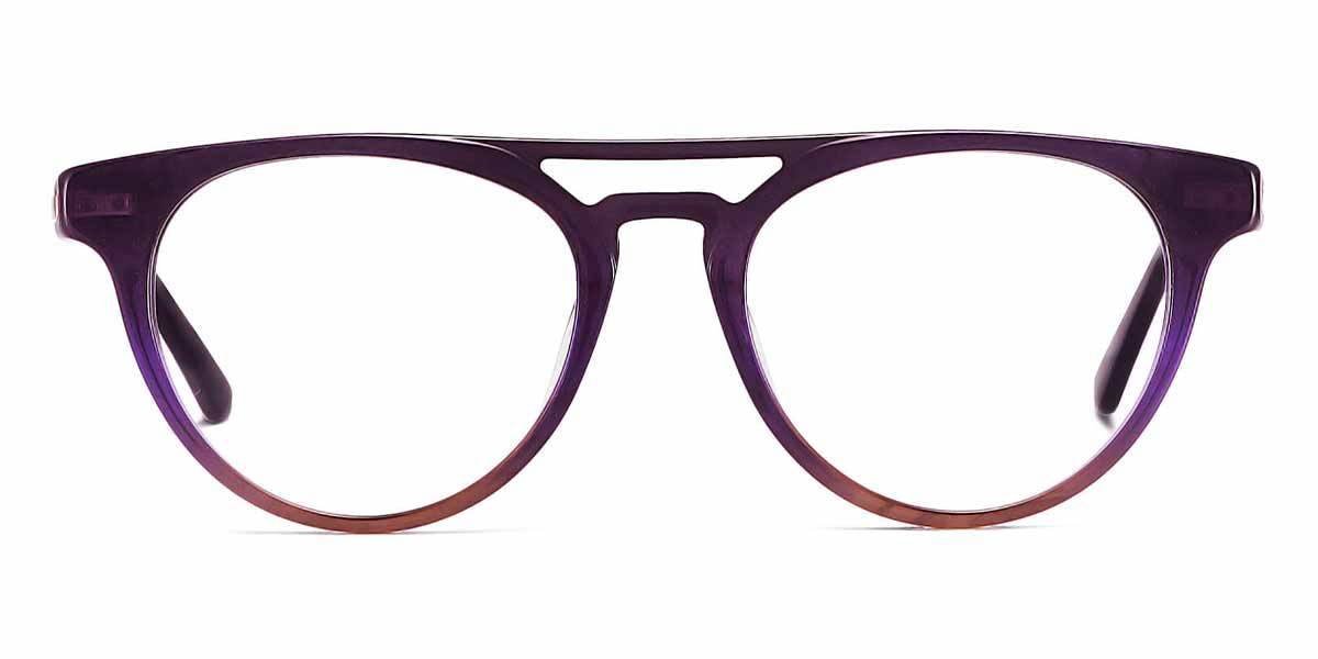 Purple Brown Hyatt - Aviator Glasses