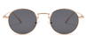 Gold Grey Muhammad - Round Sunglasses