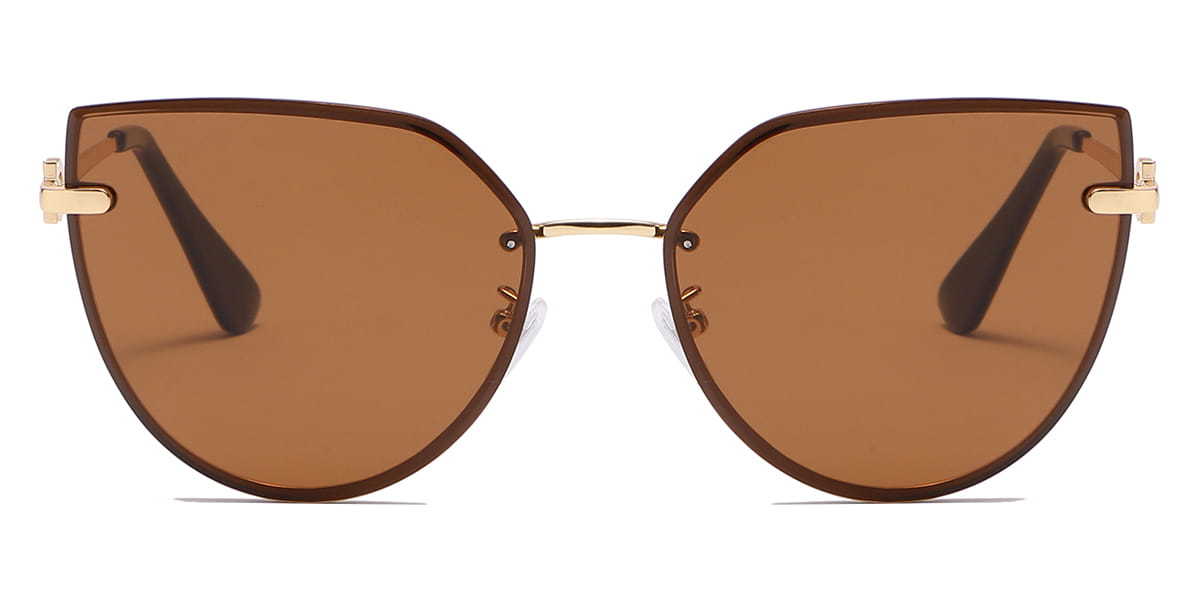 Brown Hazel - Cat Eye Sunglasses