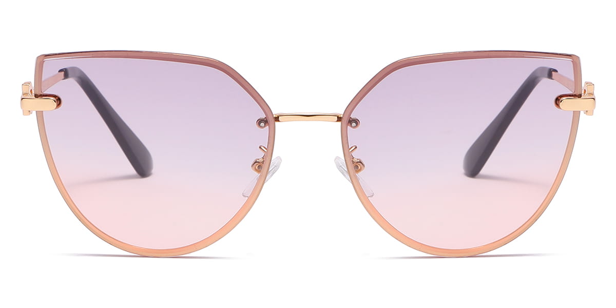 Grey Pink Hazel - Cat eye Sunglasses