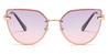 Grey Pink Hazel - Cat Eye Sunglasses