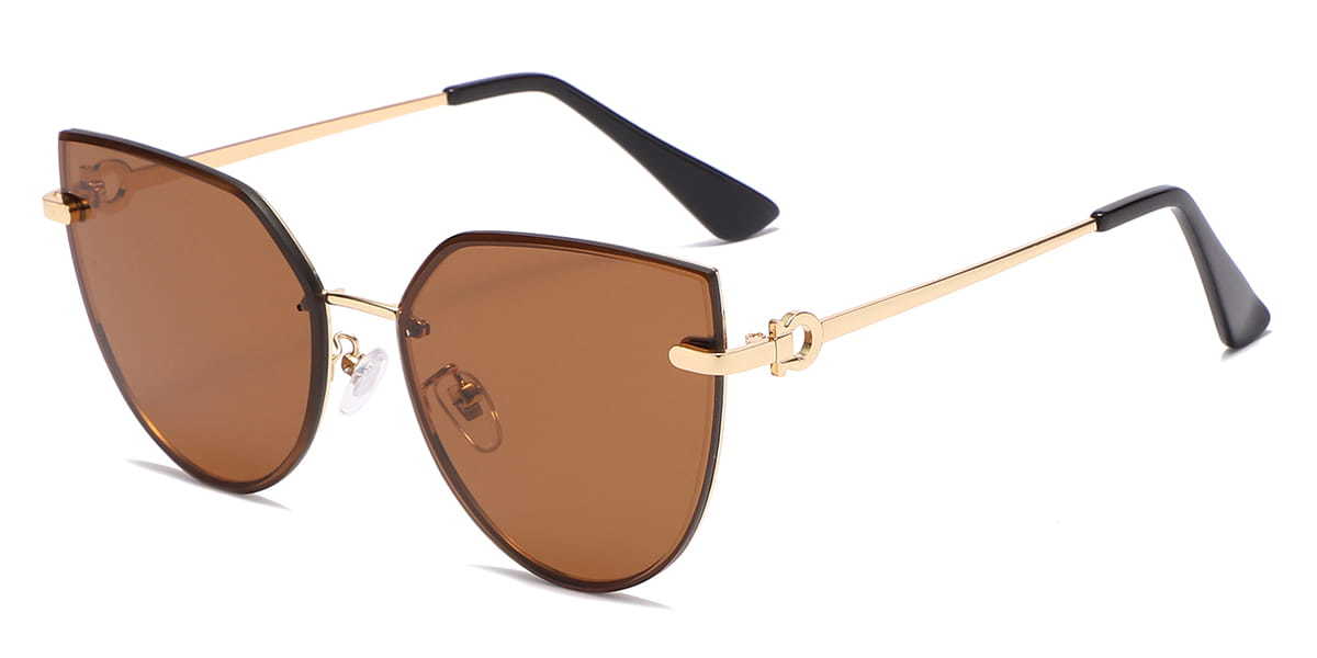 Brown Hazel - Cat Eye Sunglasses