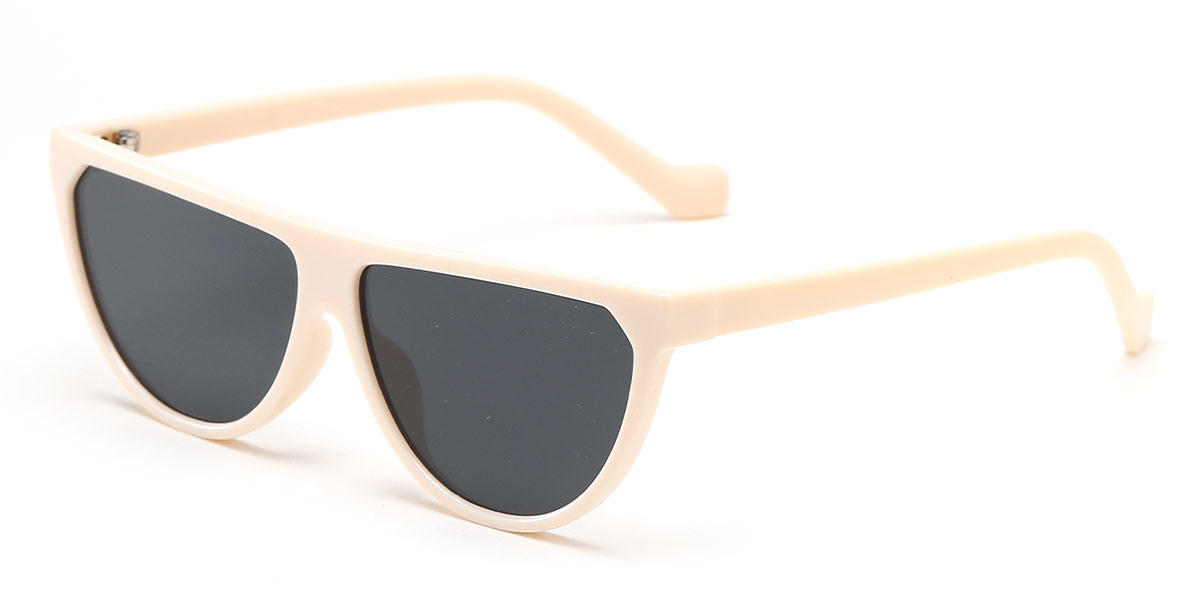 Beige Grey Elizabeth - Cat Eye Sunglasses