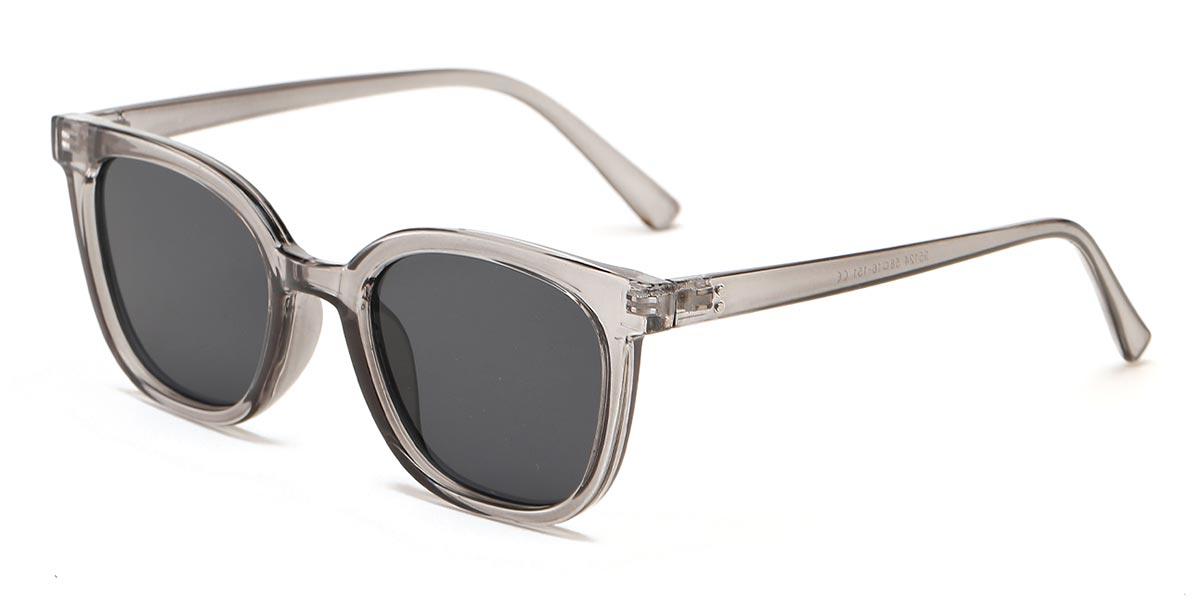 Transparent Grey Grey Jaxon - Oval Sunglasses