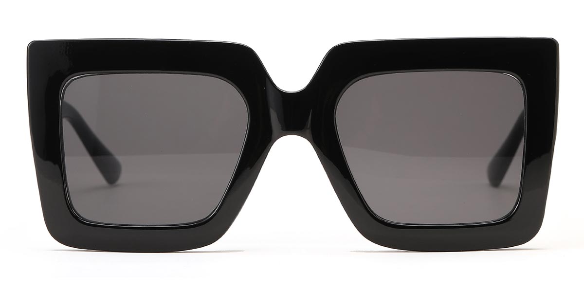 Eleanor - Square Black Sunglasses For Women