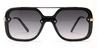 Black Grey Violet - Aviator Sunglasses