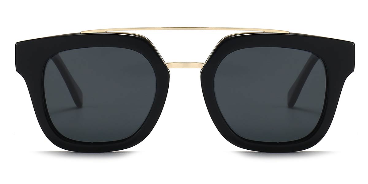 Black - Aviator Sunglasses - Octaviana