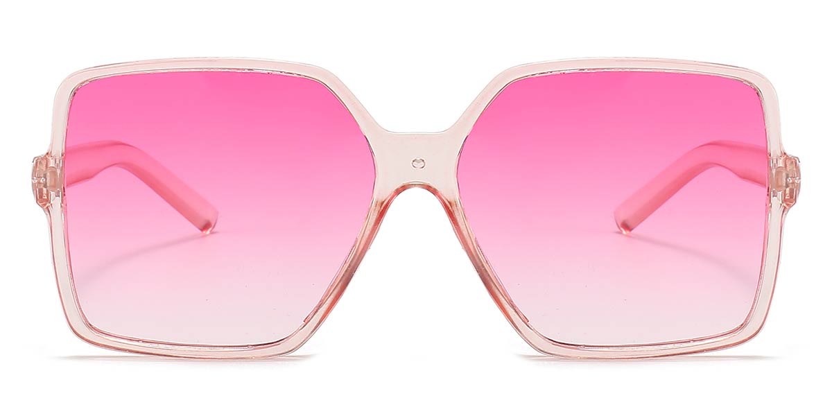Pink Gradual Pink Io - Square Sunglasses
