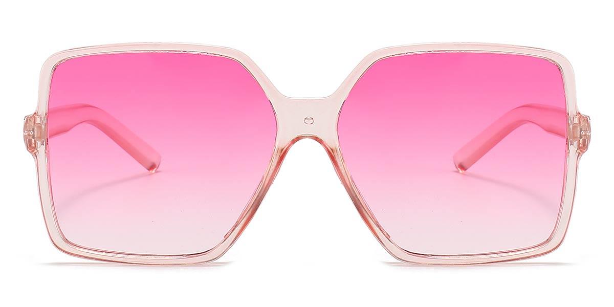 Pink Gradual Pink Io - Square Sunglasses