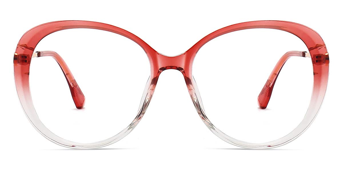 Red clear - Oval Glasses - Kiaria