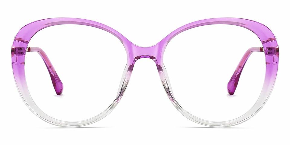Gradient Purple Kiaria - Oval Glasses