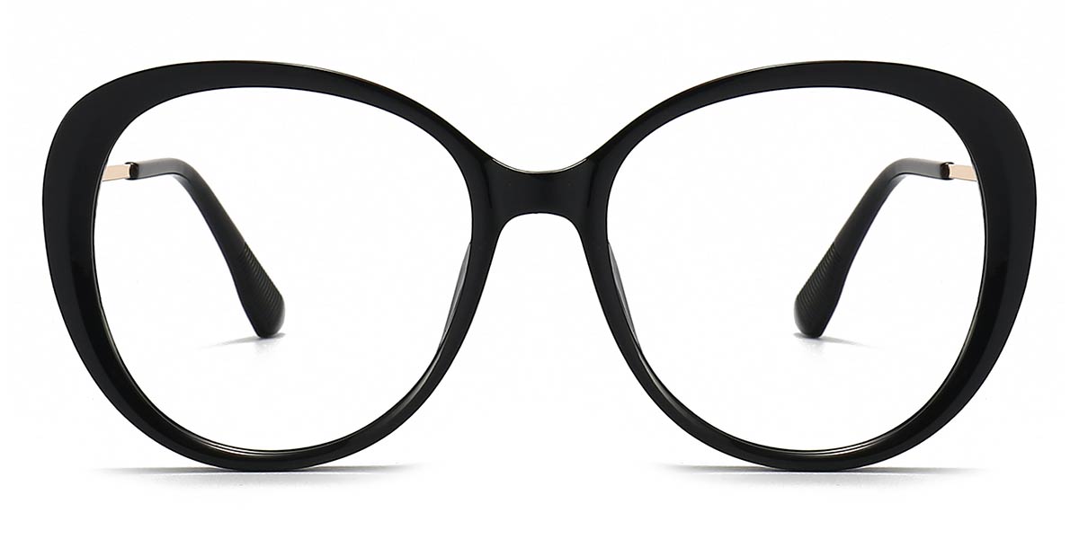 Black - Oval Glasses - Kiaria