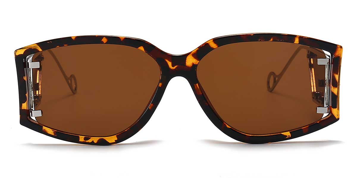 Tortoiseshell Brown Pearl - Rectangle Sunglasses