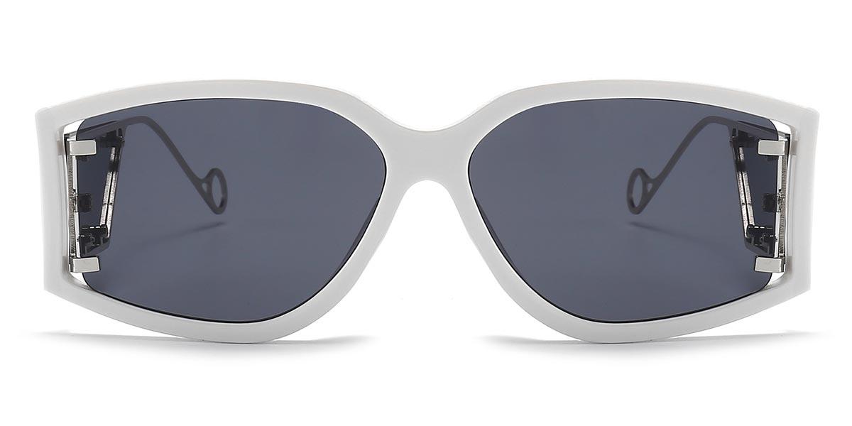 White Grey Pearl - Rectangle Sunglasses