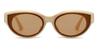 Beige Brown Millie - Oval Sunglasses