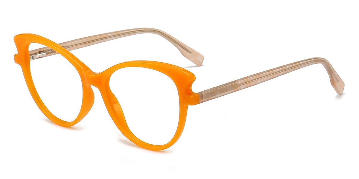 Yellow - Cat eye Glasses - Isidore