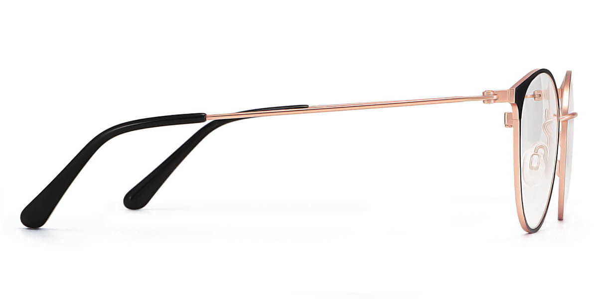 Black Gold Lex - Oval Glasses