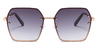 Gradient Grey Lincoln - Square Sunglasses