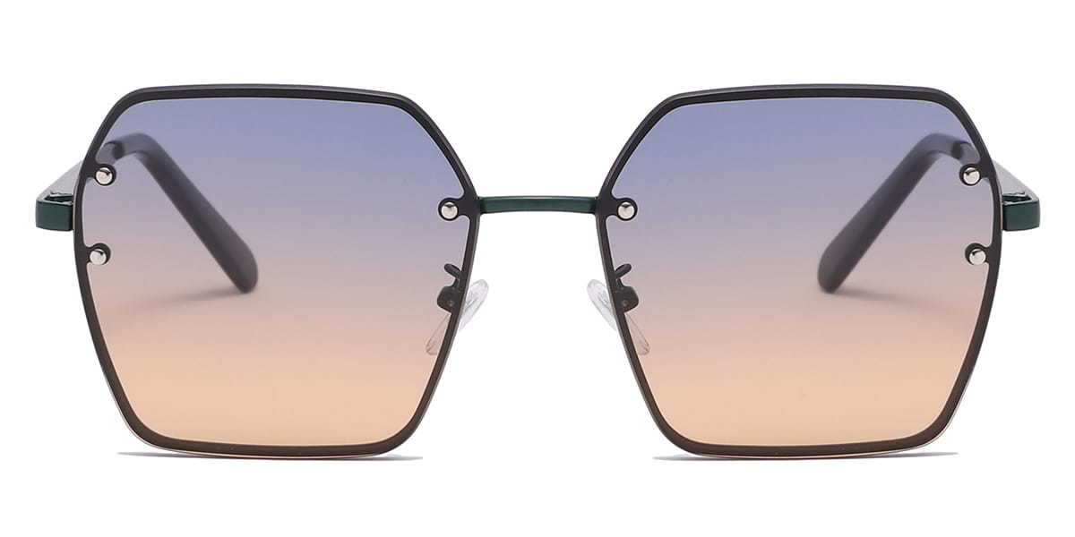 Blue Brown Lincoln - Square Sunglasses