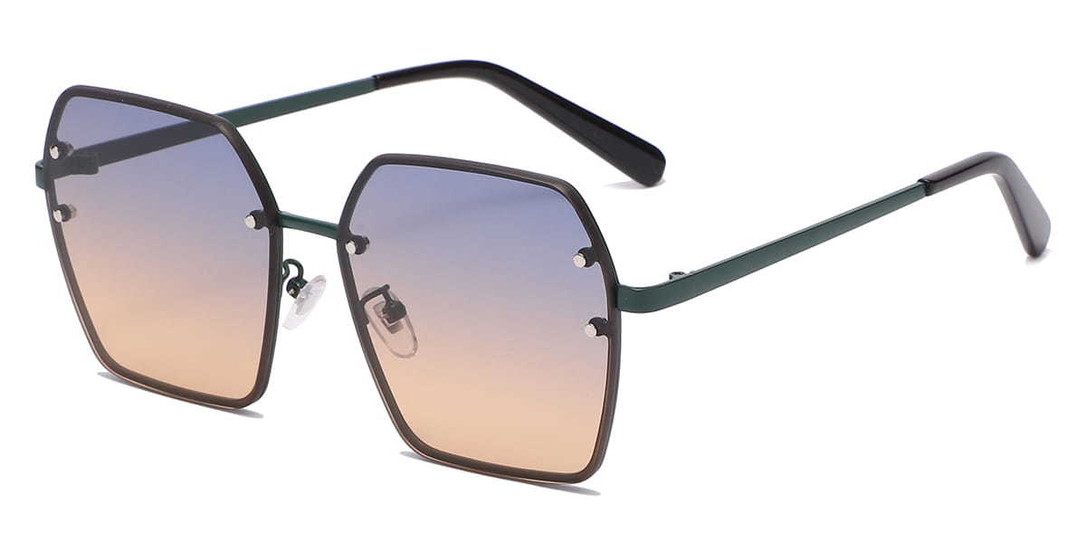 Blue Brown Lincoln - Square Sunglasses