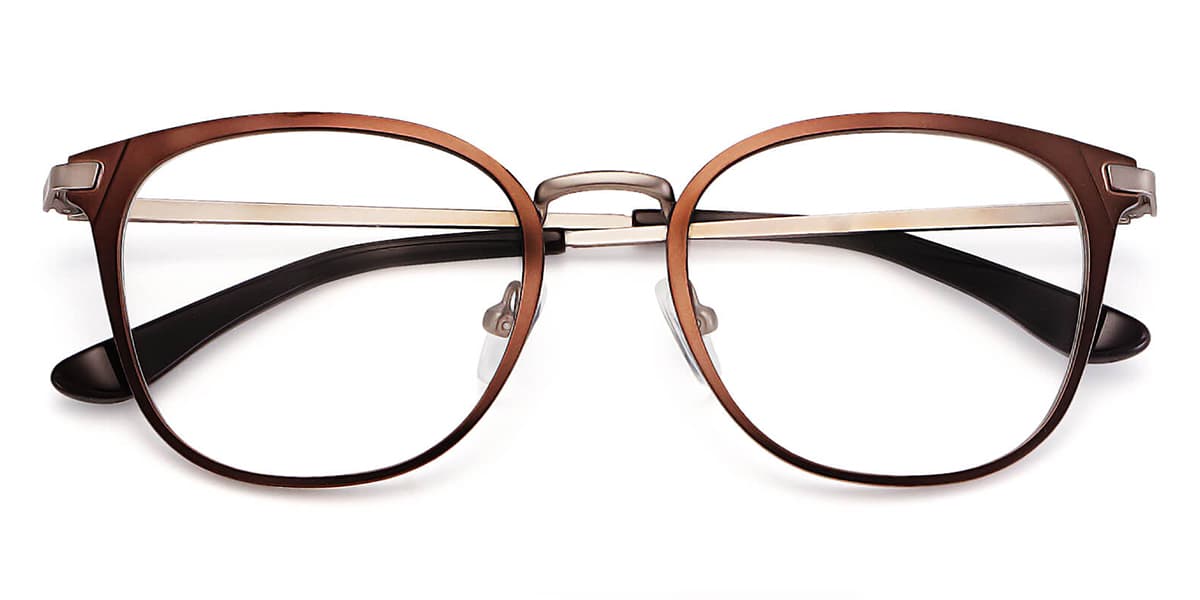 Brown - Oval Glasses - Mandy