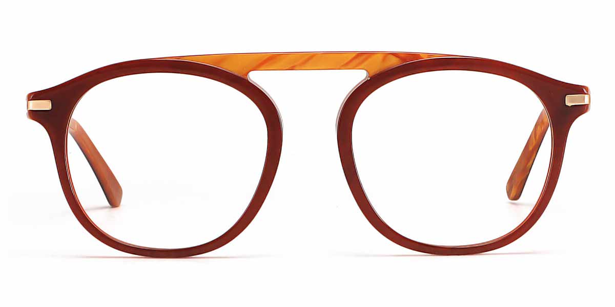 Brown - Aviator Glasses - Ocean