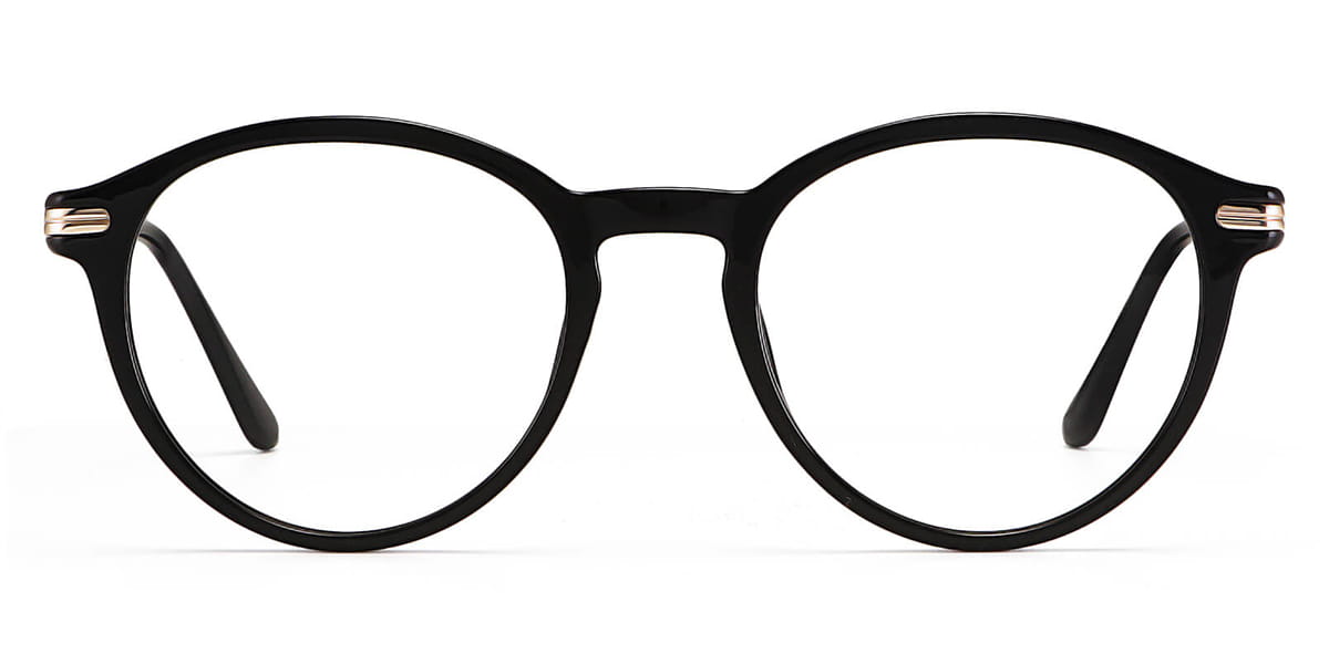 Black - Oval Glasses - Oscar