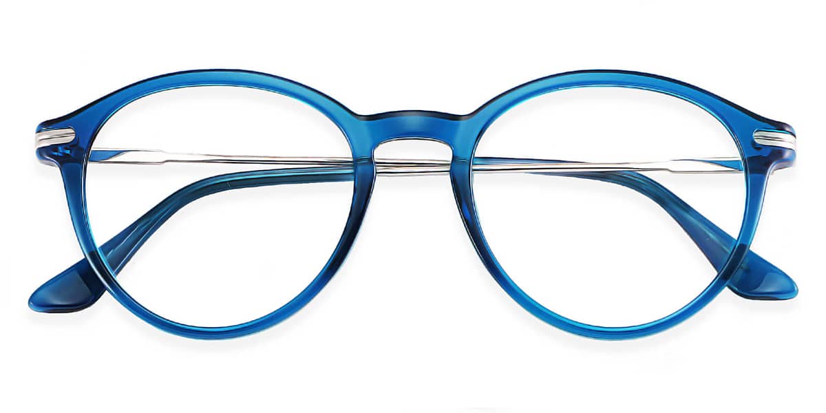 Blue - Oval Glasses - Oscar