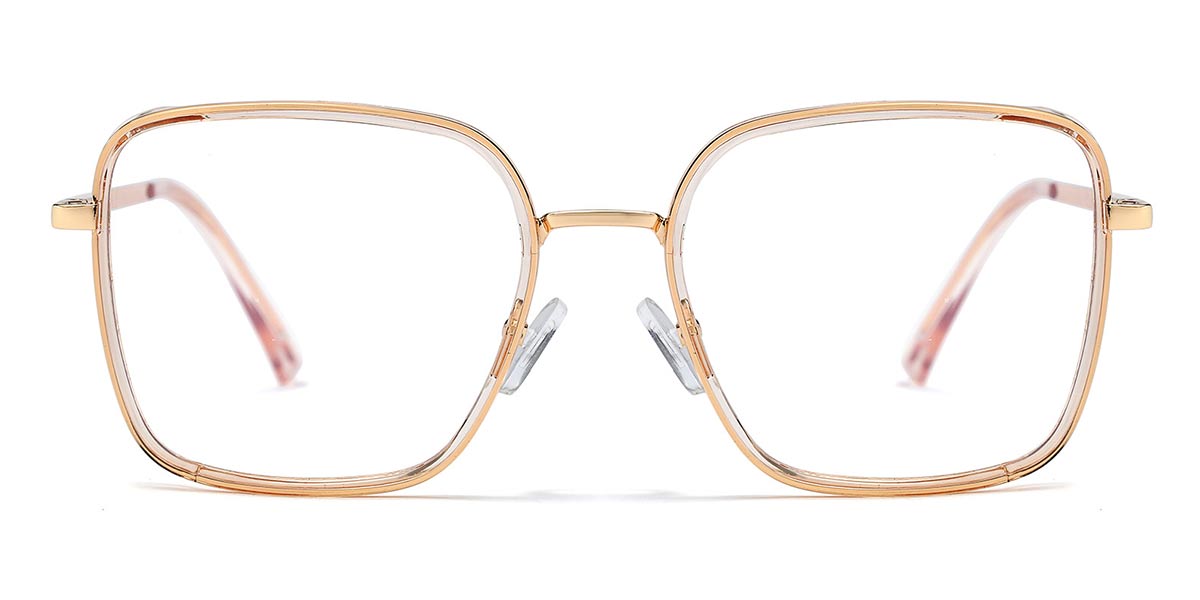 Brown - Square Glasses - Paccia