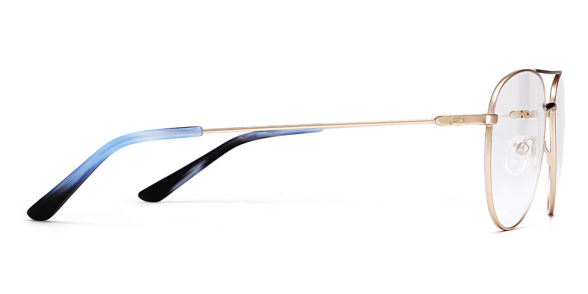 Gold Black Palm - Aviator Glasses