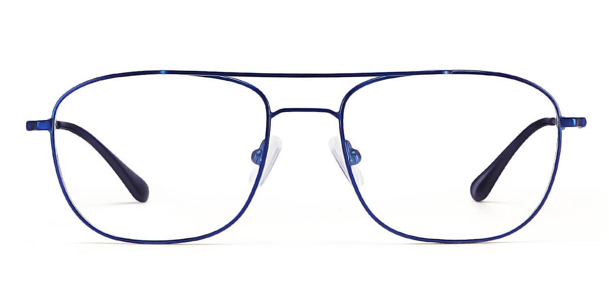 Navy Blue Sheer - Aviator Glasses