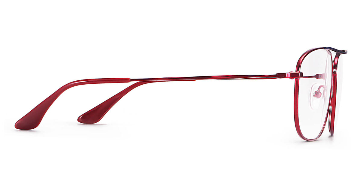 Red - Aviator Glasses - Sheer