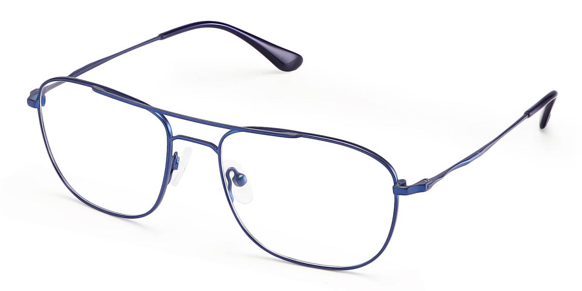 Blue - Aviator Glasses - Sheer