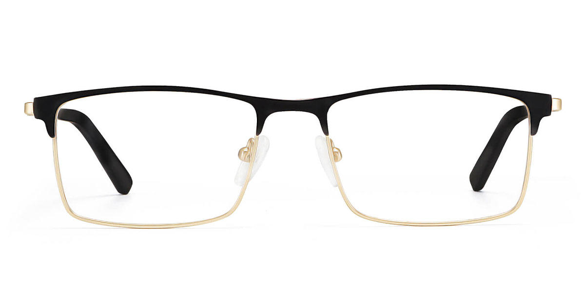 Black Gold Spectrum - Rectangle Glasses