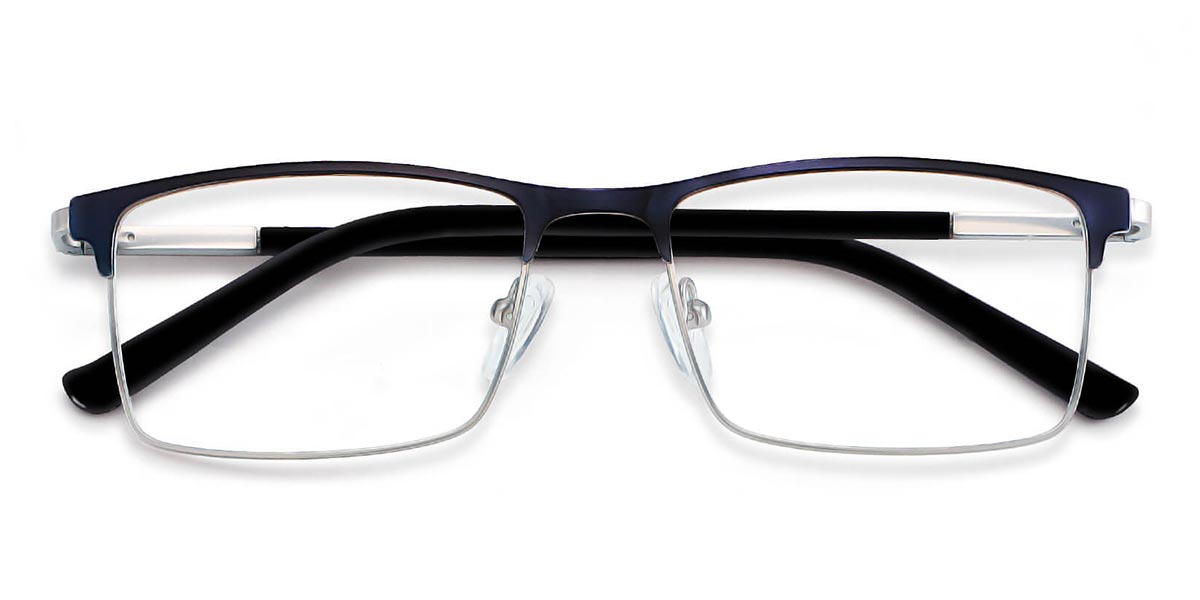 Blue - Rectangle Glasses - Spectrum