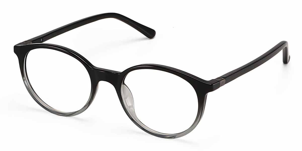 Gradient black Starlight - Round Glasses