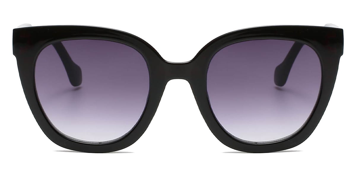 Black - Oval Sunglasses - Aoide