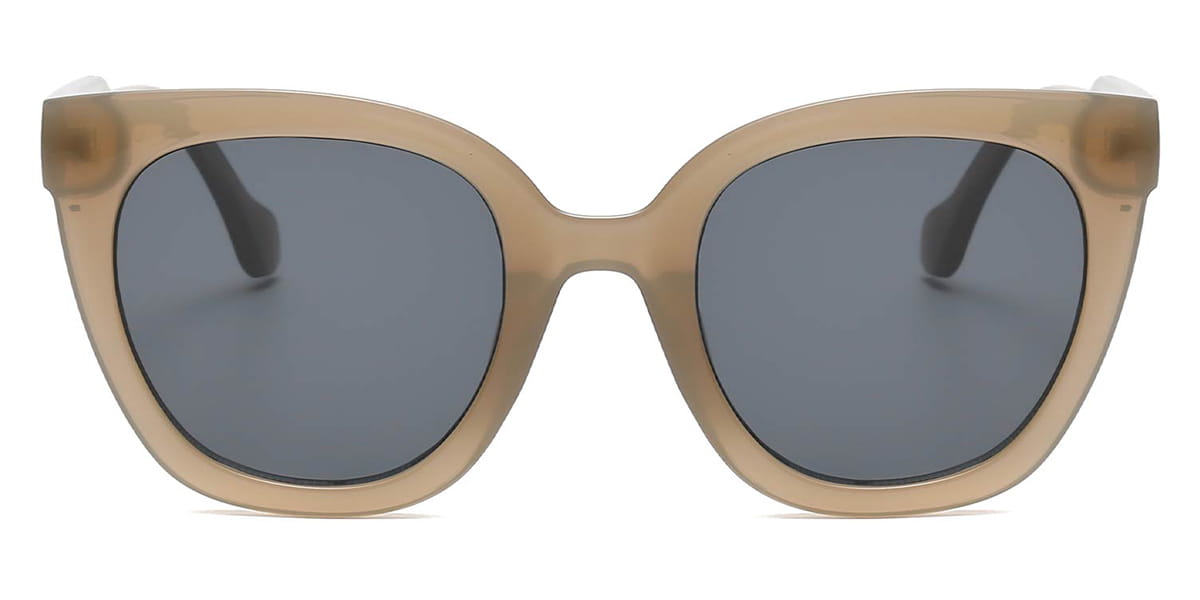 Grey - Oval Sunglasses - Aoide