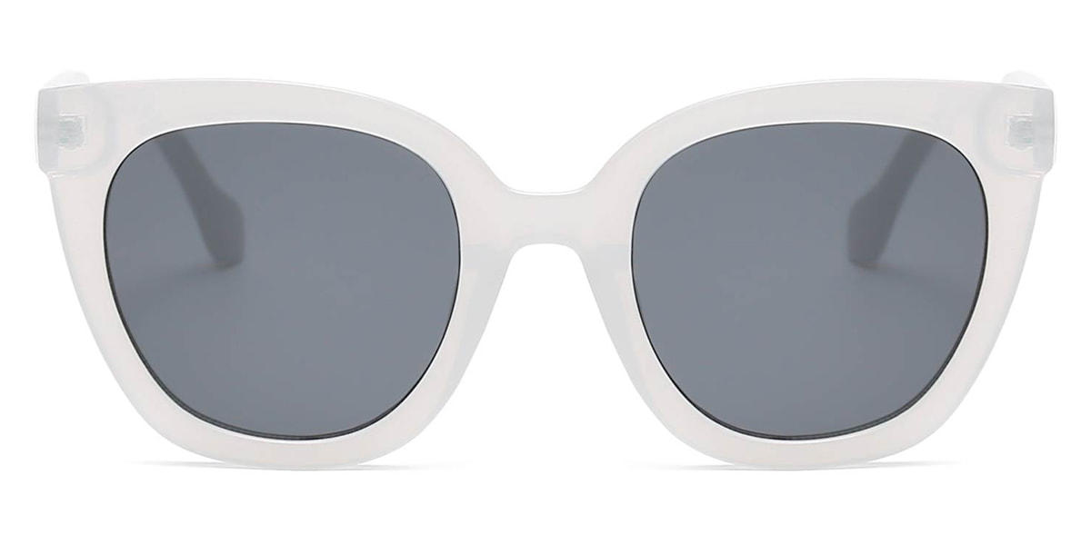 White Aoide - Oval Sunglasses