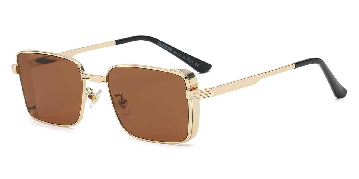 Brown Calida - Rectangle Sunglasses