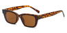 Tortoiseshell Brown Elodie - Rectangle Sunglasses