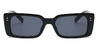 Black Grey Havilah - Rectangle Sunglasses