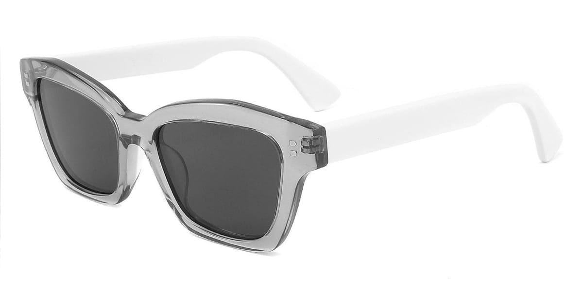 Grey - Square Sunglasses - Iyabo